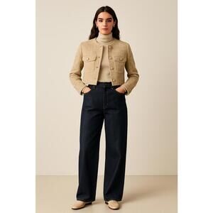Zara Wide Leg Tailored Jeans -‎ Size 10